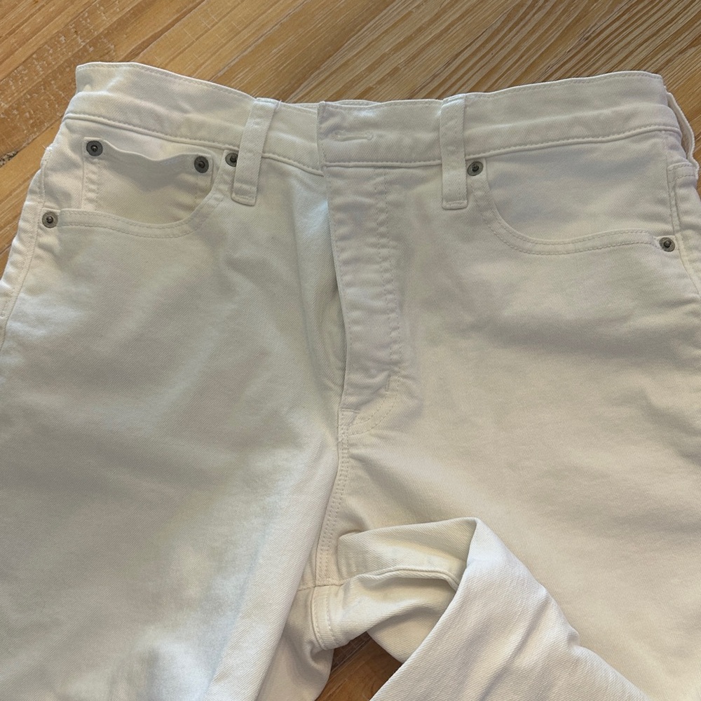 J. Crew White Wide-Leg Crop Jeans - Picture 3 of 6
